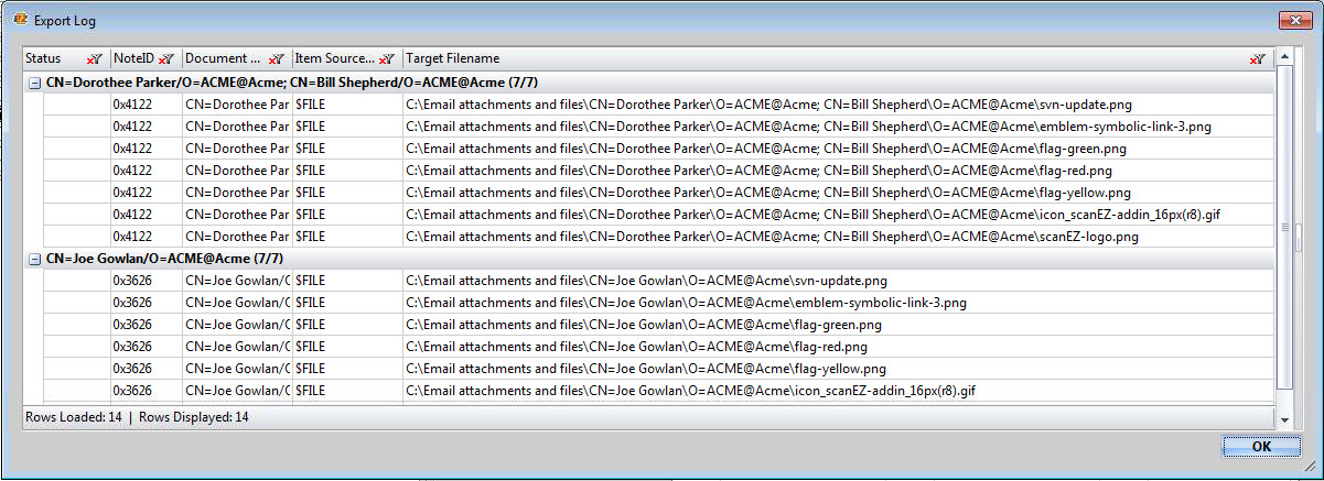 Export all files and attachments from a selection of documents - IBM ...