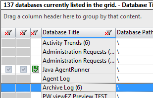 Enhanced status feedback in grid windows