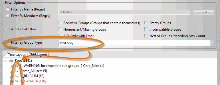 Manage group types 