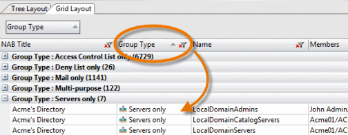 Manage group types 