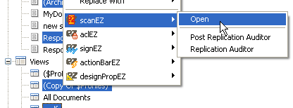 Access scanEZ directly in Domino Designer